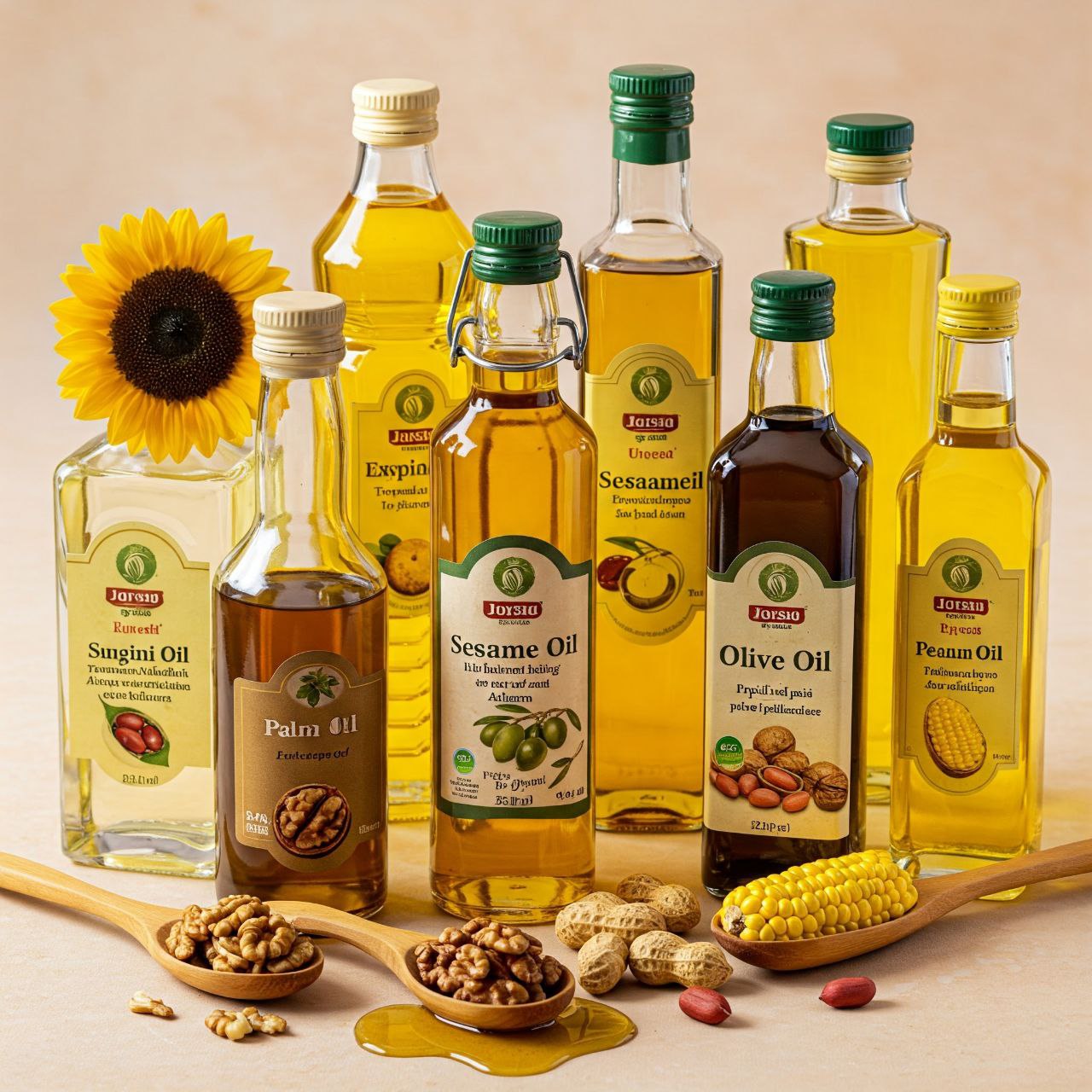 مقایسه روغن‌های مختلف (کانولا، آفتابگردان، بادام زمینی و غیره)