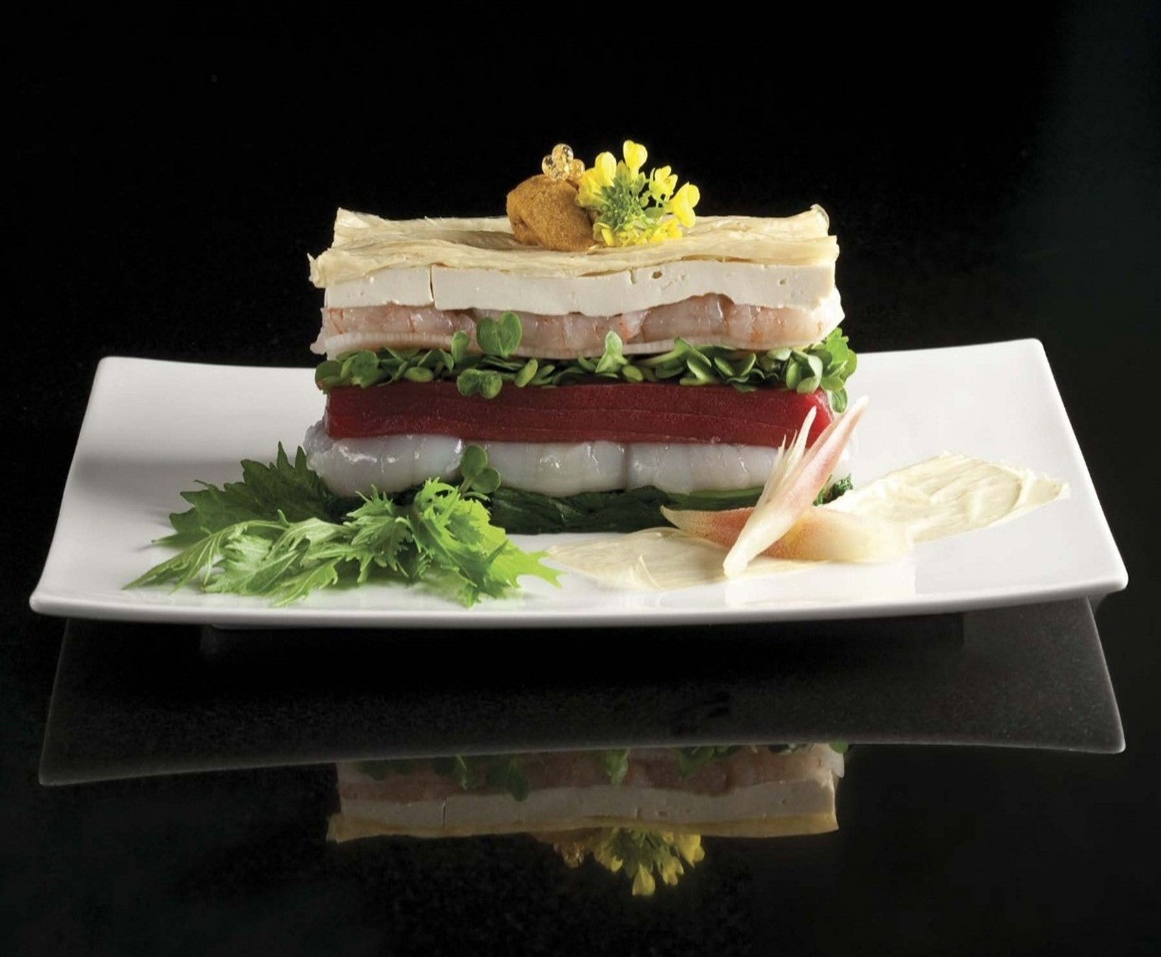 48-سالاد یوبا و میلفوی غذای دریایی