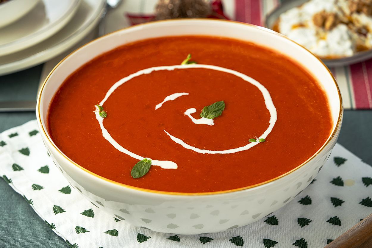 12-سوپ گوجه‌فرنگی  Domates Çorbası
