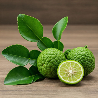 برگ و میوه لیمو ماکروت (Makrut Lime Leaves and Fruit)