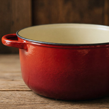 چدن لعاب‌دار (Enameled Cast Iron)