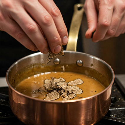 استفاده از ترافل در تهیه‌ی سس (Using Truffles in Sauce Making) 