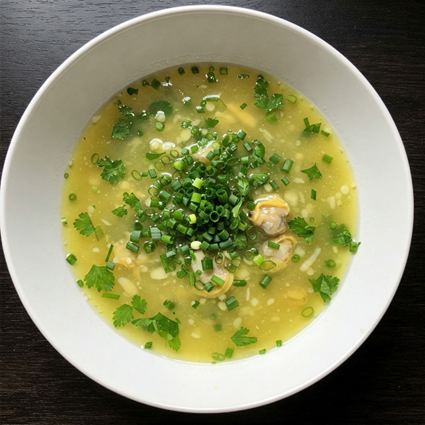 32-سس پروانس معطر به گشنیز (Coriander-Scented Clam Sauce)