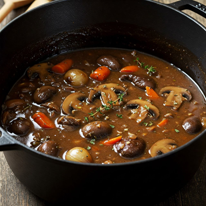 20-سس ویلاژویز (Sauce Villageoise – سس قارچ و پیاز)