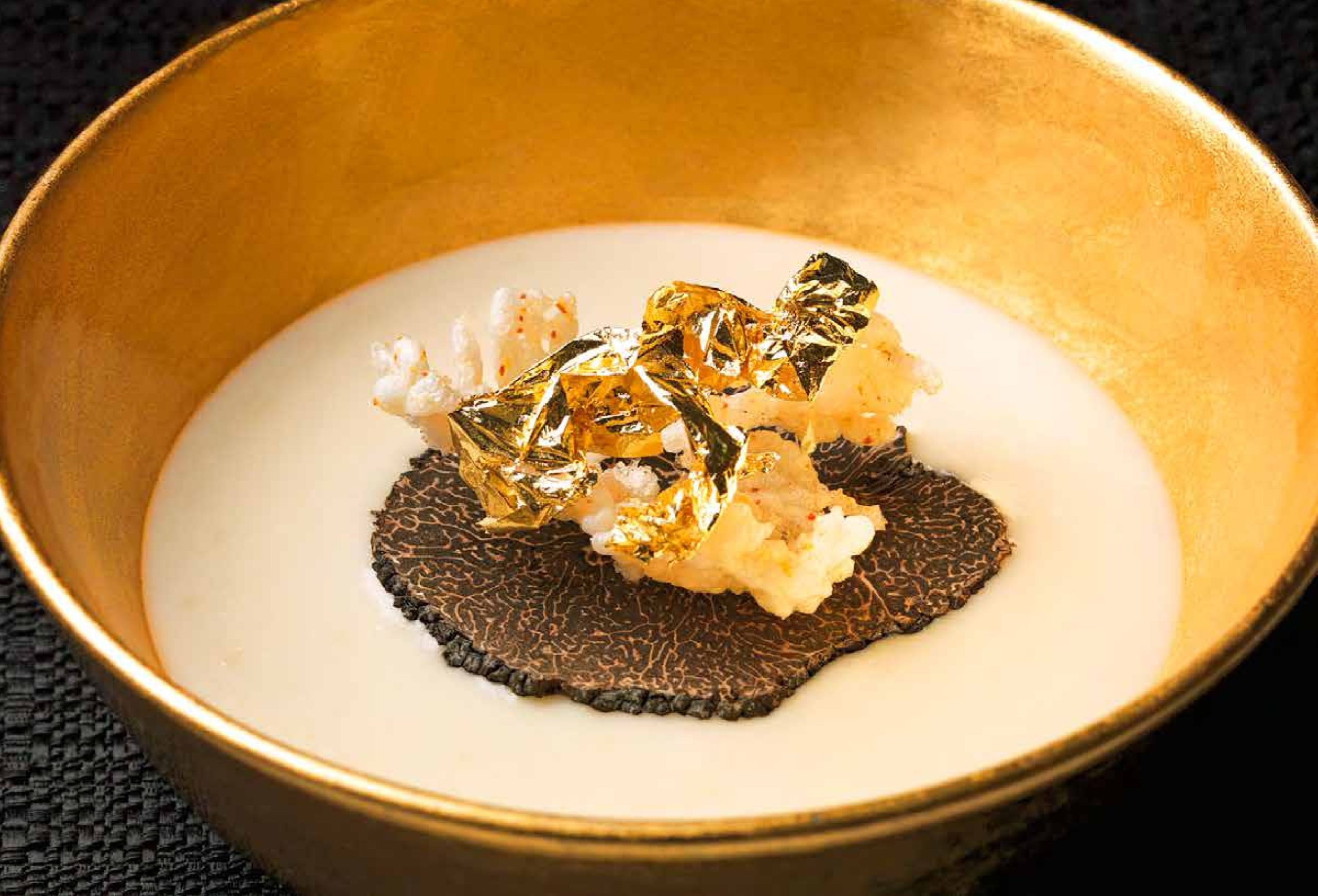 30-سوپ ریزوتو با ترافل پریگورد Risotto Soup with Perigord Truffles