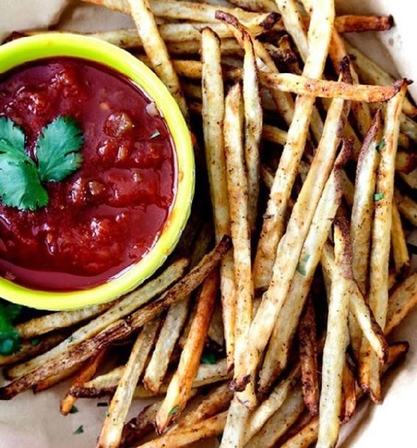 31-سیب‌زمینی مکزیکی با سالسا