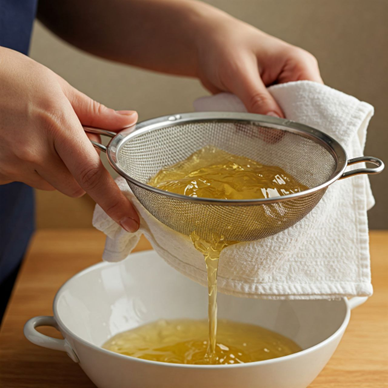 3-شفاف‌سازی ژله گوشت (Clarification for Meat Jelly)
