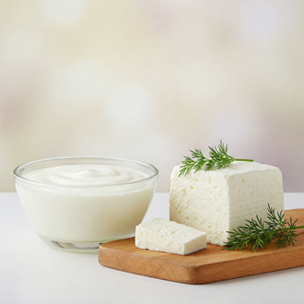 ماست و پنیر تازه (Yogurt and Fresh Cheese)
