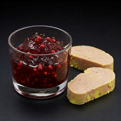 6-ژله فلفل سیاه و ژله طبیعی برای فوآ گرا  (Port and Cracked-Pepper Jelly for Foie Gras)