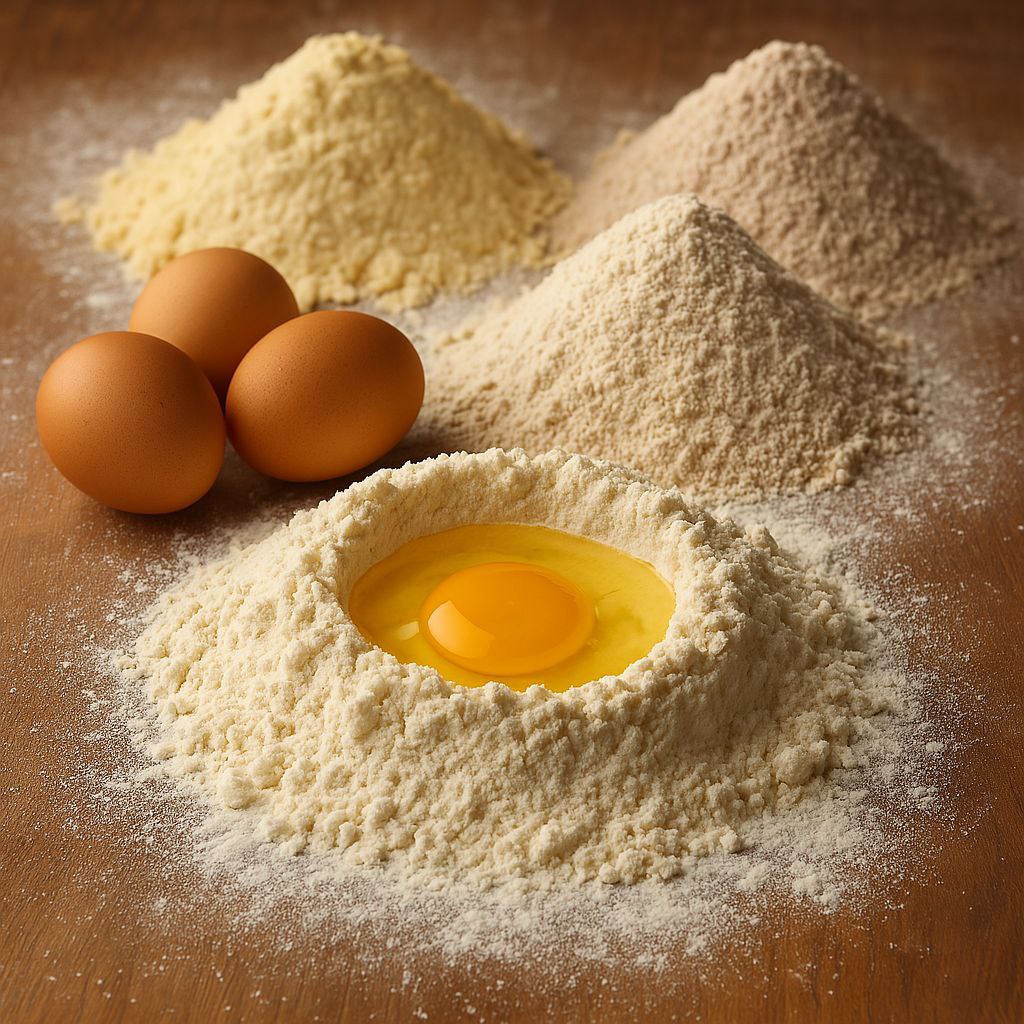 نسبت‌های کلاسیک و علمی در خمیر پاستا (Rapporti Classici e Scientifici nell'Impasto per la Pasta)