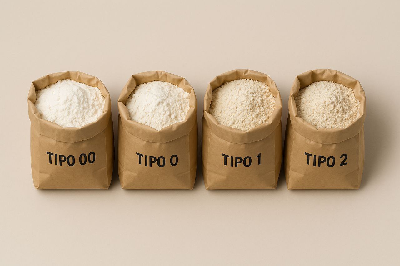 اصطلاحات آرد در سیستم ایتالیایی  (Italian Flour Terms)