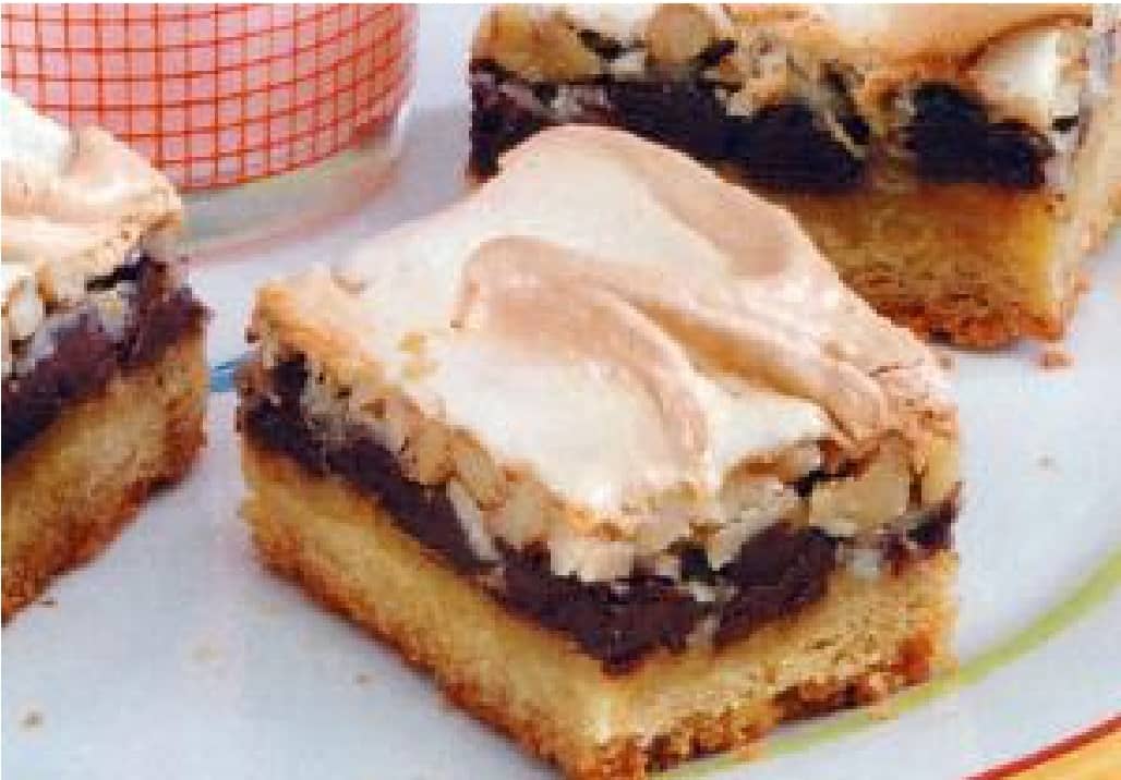 6-براونی نارگیلی با مرنگ