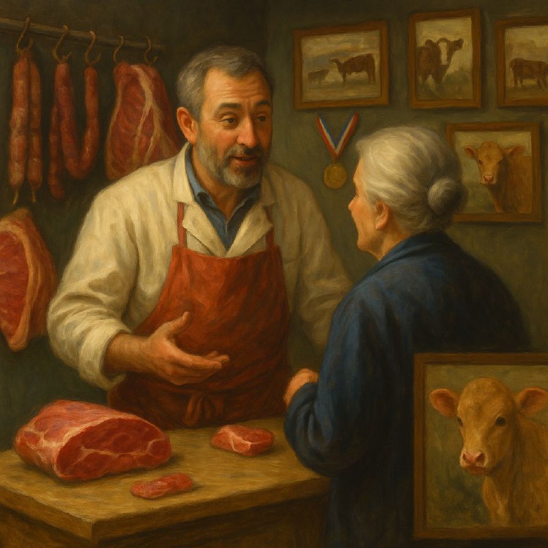 112-خرید گوشت در مناطق روستایی فرانسه