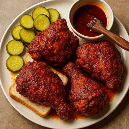 41-مرغ سوخاری داغ به سبک نشویل  (Nashville Hot Fried Chicken)
