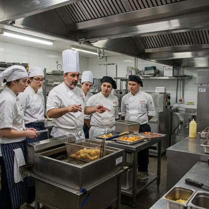 نکاتی برای سرخ‌کردن دسته‌ای در آشپزخانه‌های صنعتی