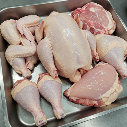 وزن مناسب و روش صحیح برش مرغ برای تهیه مرغ سوخاری  (Correct Chicken Weight and Butchering Method for Fried Chicken)