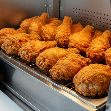 گرفتن روغن اضافی پس از سرخ کردن مرغ