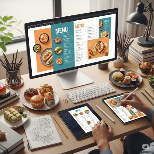 فصل نهم: مراحل گام به گام طراحی یک منوی حرفه‌ای