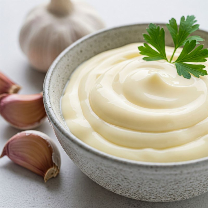 170-آیولی کلاسیک با سیر و روغن زیتون Aïli – Garlic live il Emulsin