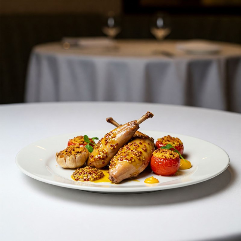 164-لاپین روتی ا لا موتراد (Lapin rôti à la Moutarde)