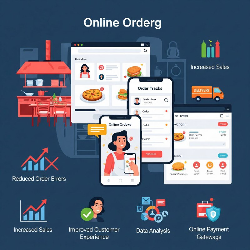 ۲. سیستم‌های سفارش‌گیری آنلاین  (Online Ordering Systems)
