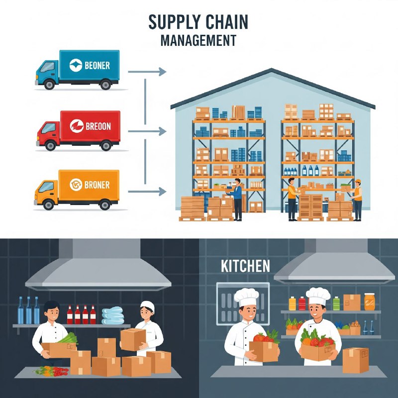 ۲. مدیریت زنجیره تأمین (Supply Chain Management)