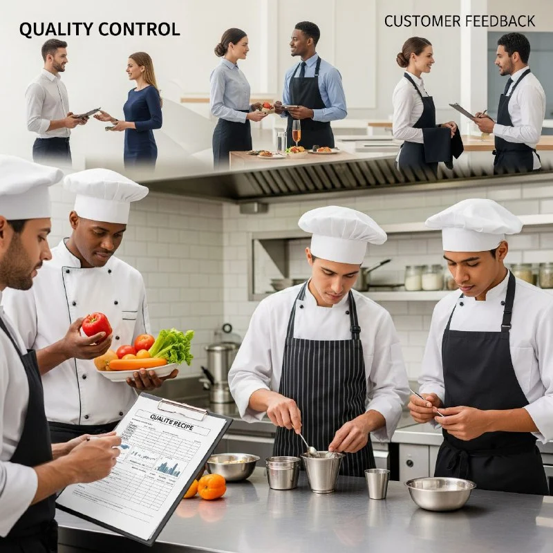 ۲. کنترل کیفیت غذا و سرویس (Quality Control in Food and Service)