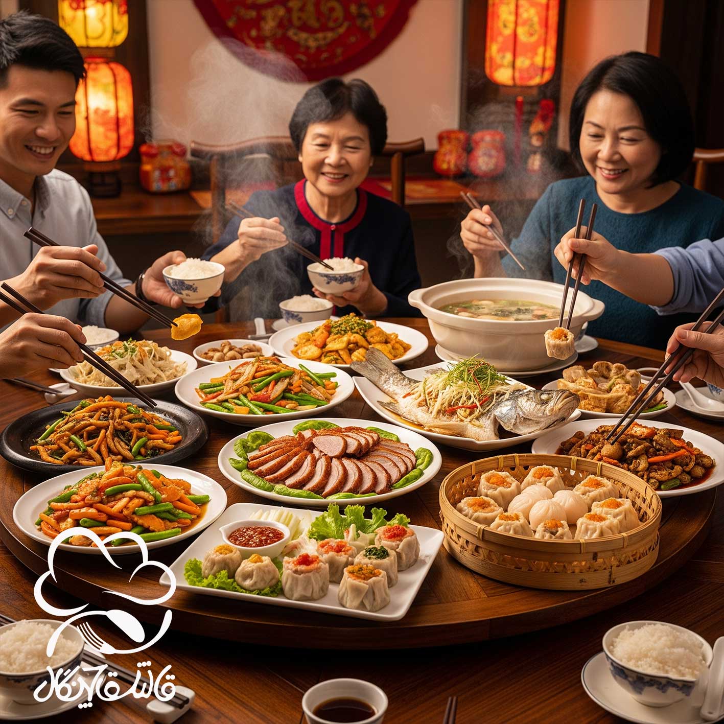 فلسفه غذا خوردن در چین (اشتراک غذا و سرو چند ظرف)