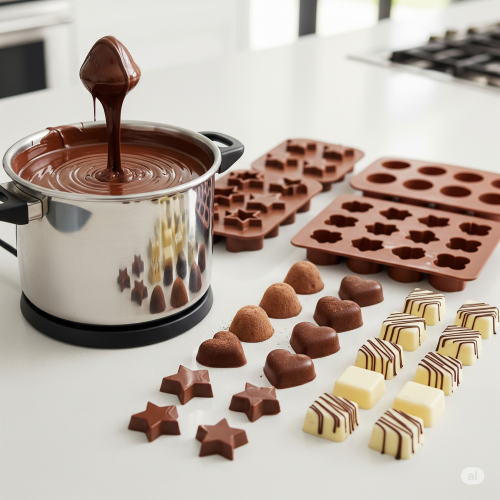  شکلات‌ذوب‌کن، قالب سیلیکونی