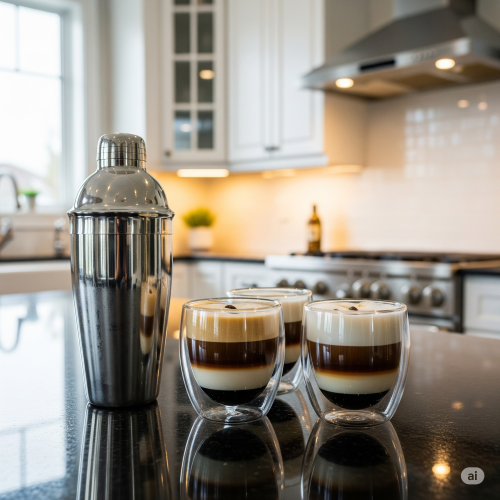 لیوان دوجداره، شِیکر نوشیدنی