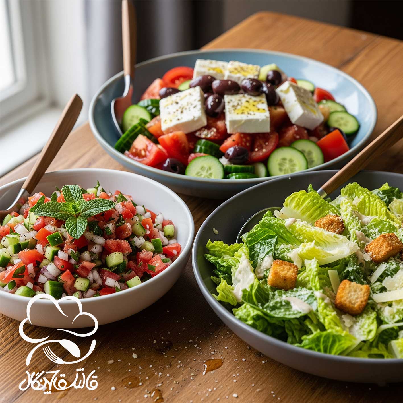 سبزیجات در سالادها Vegetables in salads