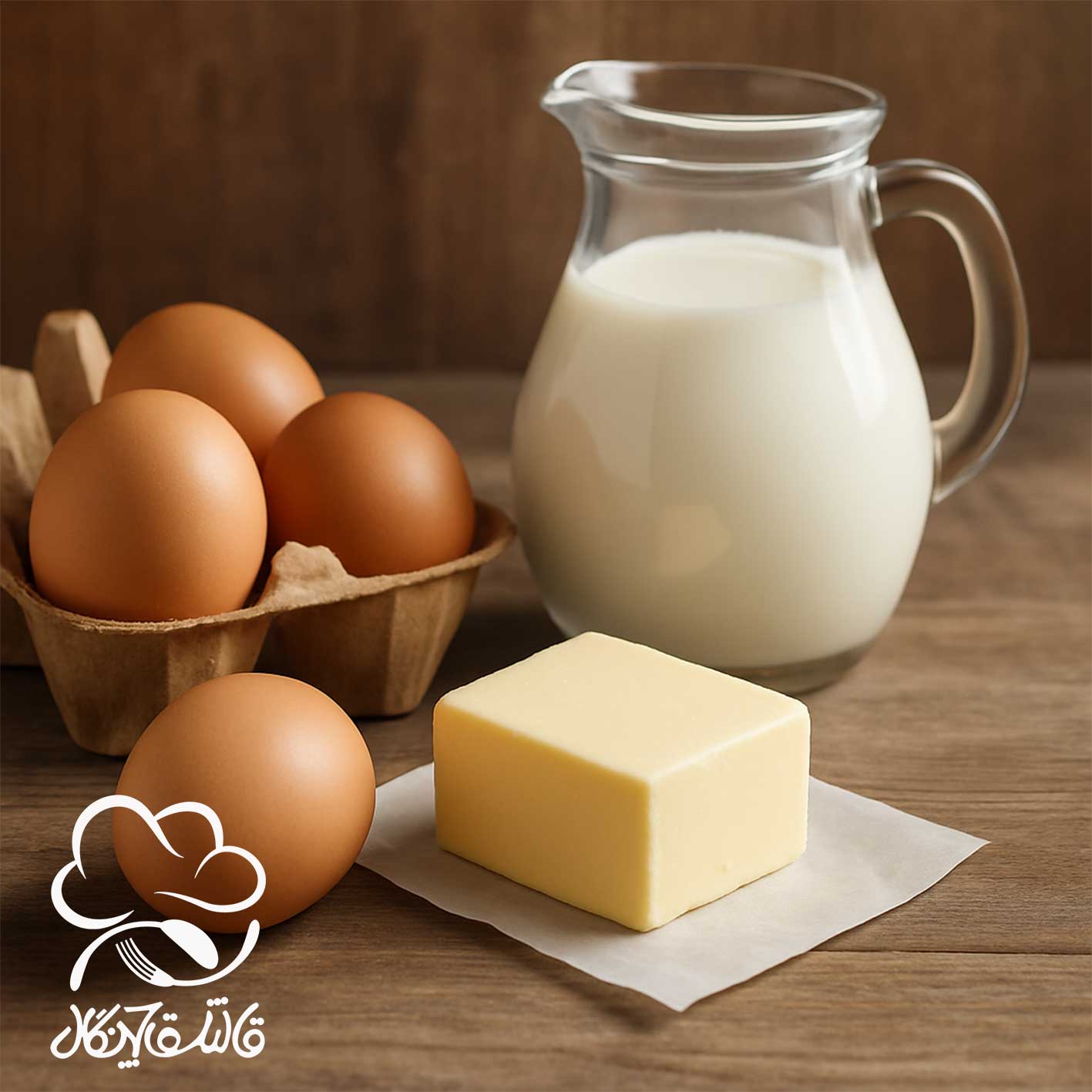 تخم‌مرغ، شیر و کره (Eggs, Milk, and Butter)